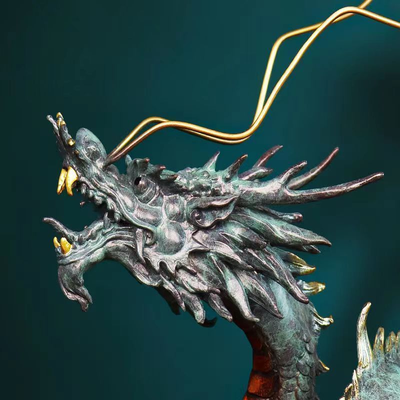 龍置物 2024年干支 至極の金属工芸 美術工芸 干支 辰年 ドラゴン 風水