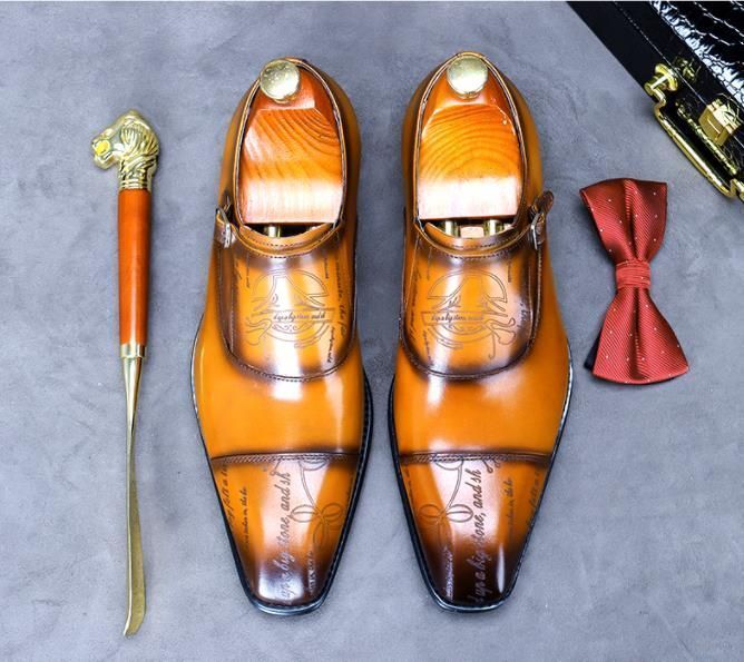 イングランド式ビジネスシューズ メンズシューズ 本革シューズ 革靴 職人手作り 牛革 紳士靴 XC-0211