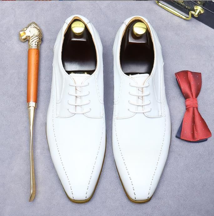  イングランド式ビジネスシューズ メンズシューズ 本革シューズ 革靴 職人手作り 牛革 紳士靴 白NB 179 ドレス ビジネスシューズ ブーツ 革靴