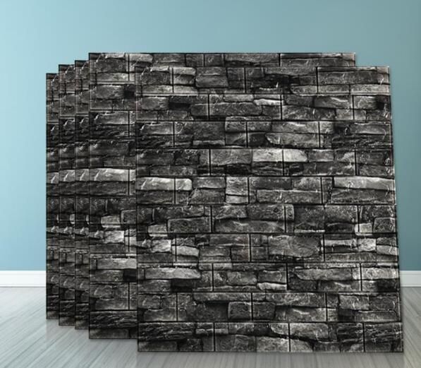 厳選 上品 高品質 70 x 77 cm 背景壁 3 D立体レンガ模様壁紙 防水 汚い防止 カビ防止