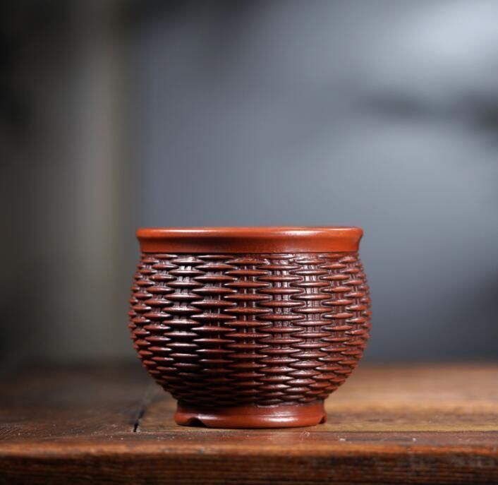 宜興紫砂鉢  盆栽鉢  植木鉢  つり蘭の鉢  80年代  早期物C5F 強くお勧め☆ 宜興盆栽鉢 植木鉢 紫砂の鉢 古い赤泥の復古鉢 - メルカリ