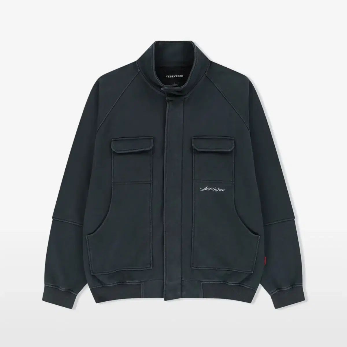 YESEYESEE Y E S Zip Sweat Jacket ジップアップ スウェット ジャケット チャコール