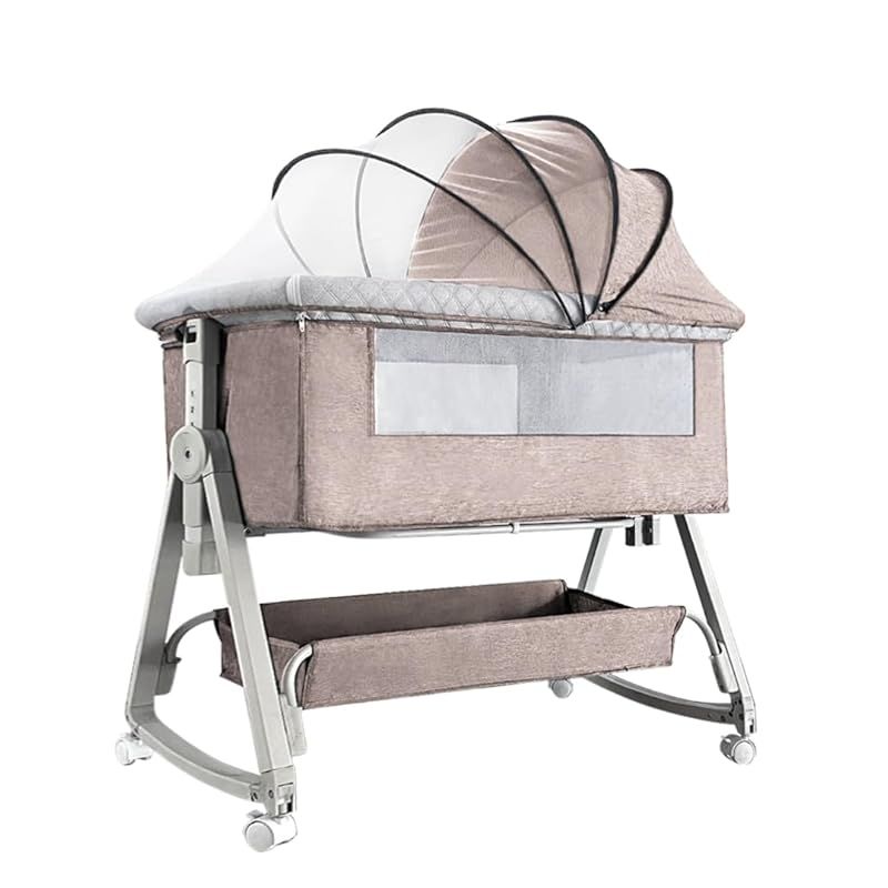 Kino Linpo ベビーベッド 添い寝 新生児ベッド 乳児用ベッド 高さ6段