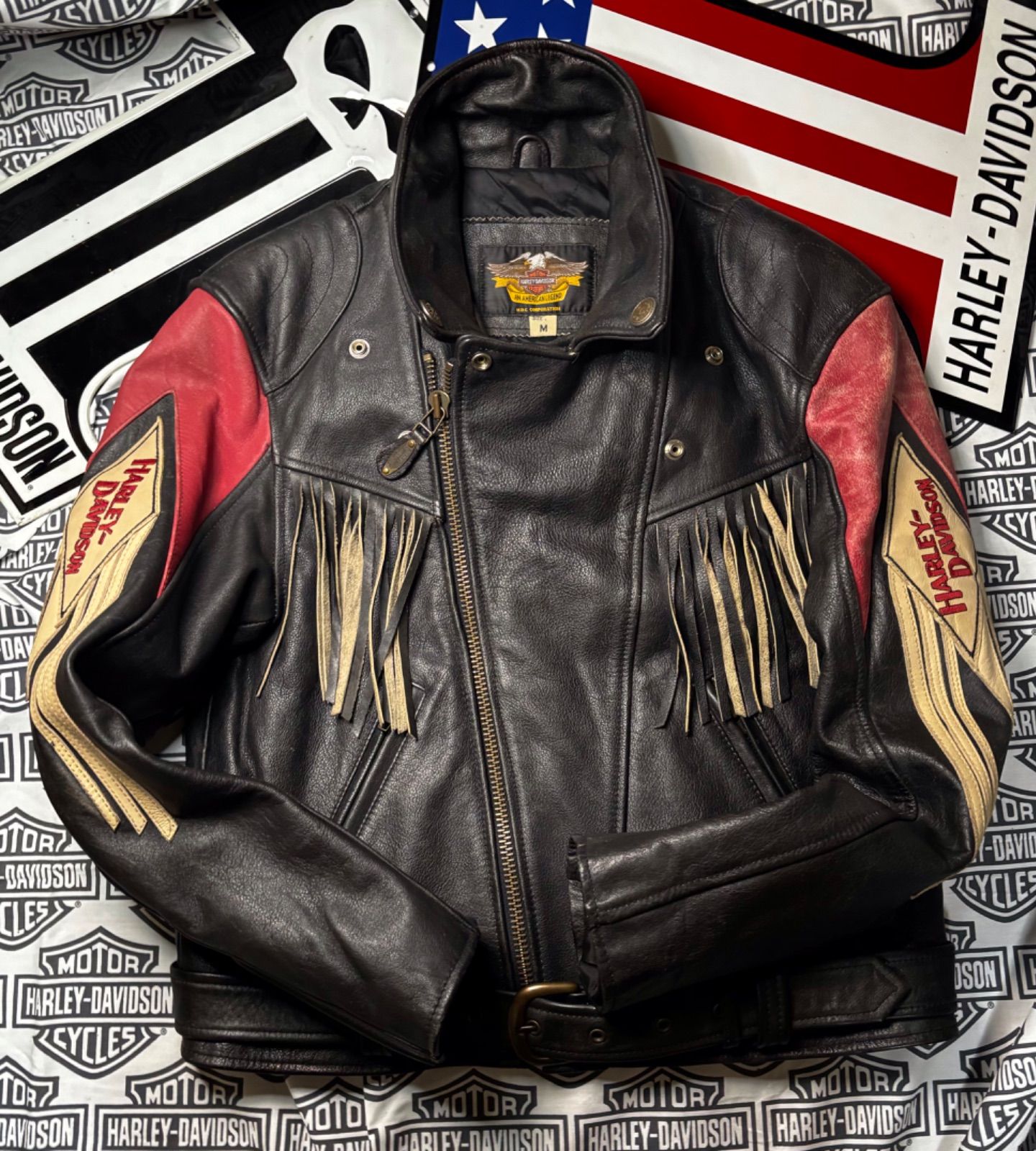 Hwy-100防水レザージャケット ⭐︎Harley-Davidson⭐︎レザー 