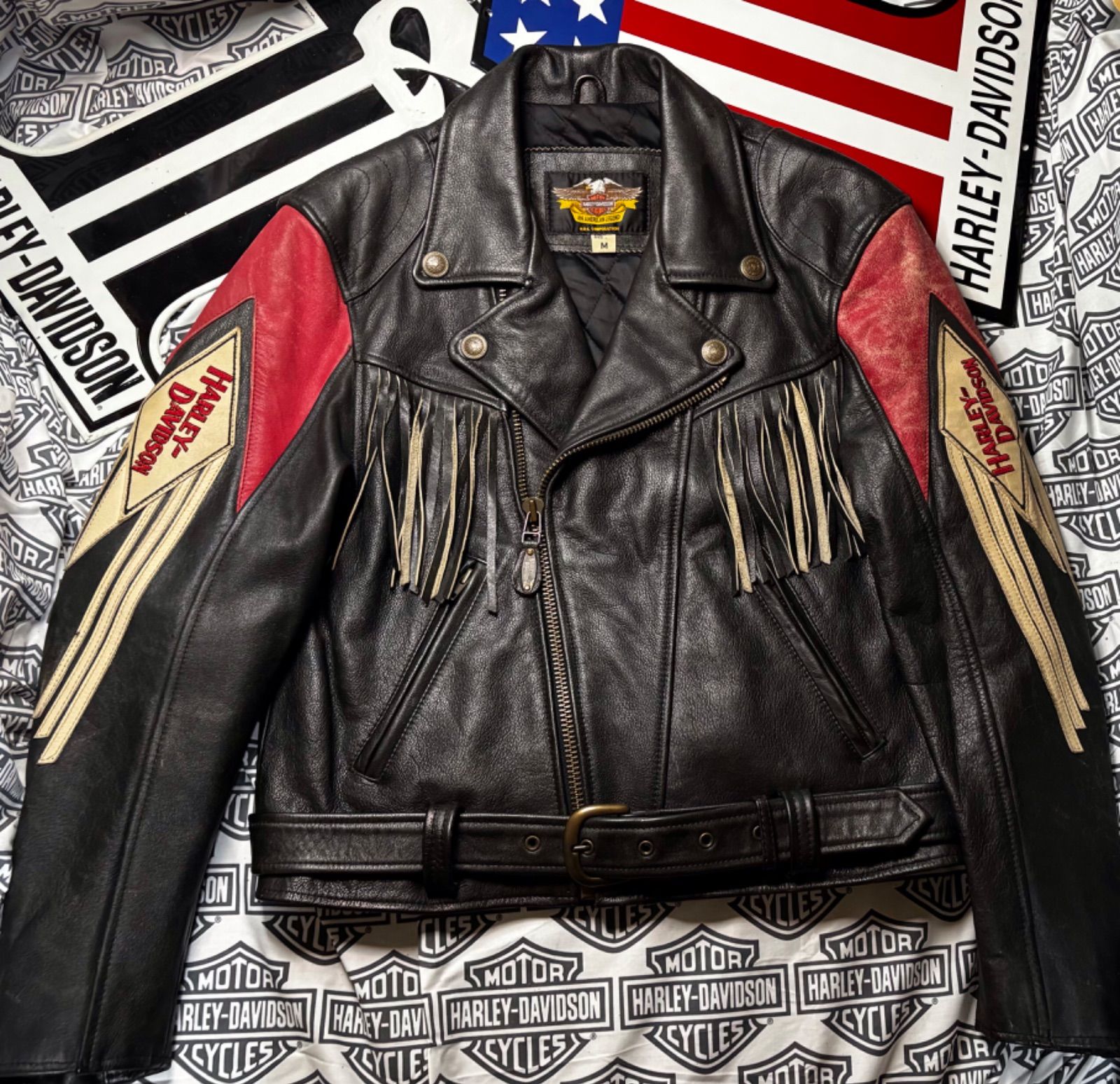 TA様 ハーレーダビッドソン シングル ライダース レザージャケット