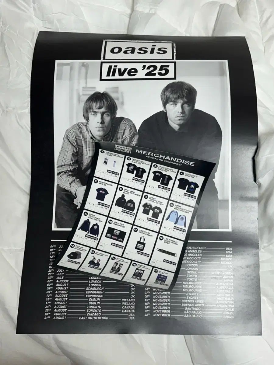 オアジス Oasis Live 25 ポスター