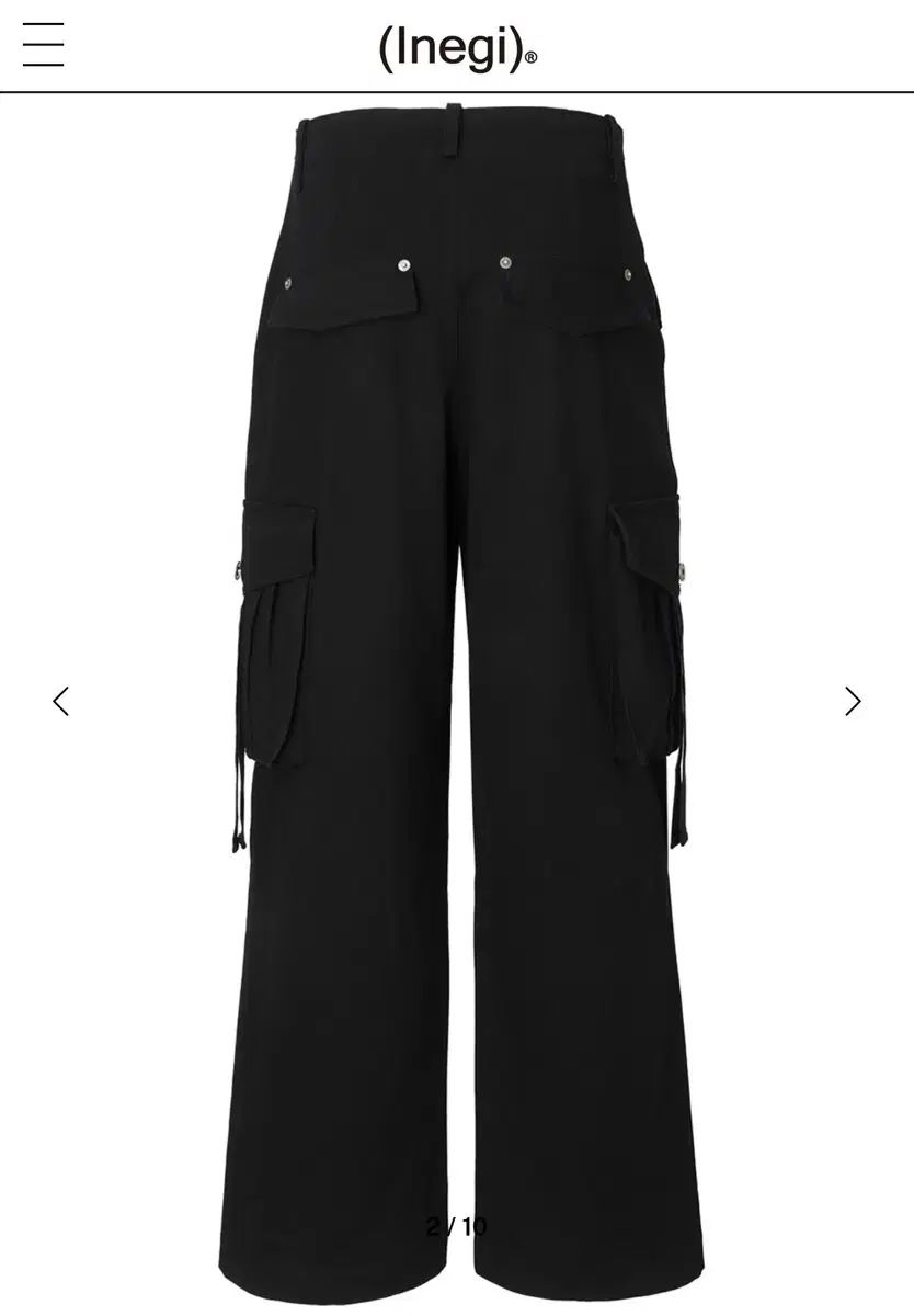 INEGI 이네기 ストラップ カーゴ パンツ