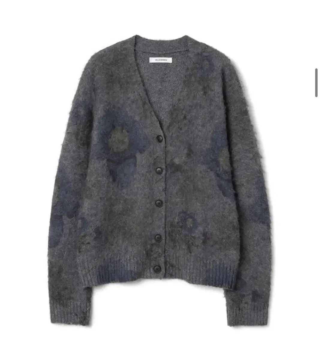 MILLO ARCHIVE ウィメンズ プリント ルーズ カーディガン グレー