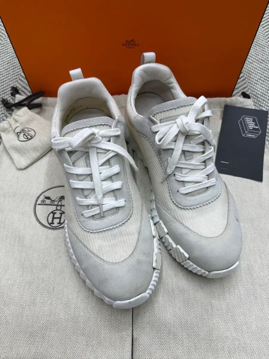 S級 | フルセット Hermes バウンシング スウェード スニーカー 42