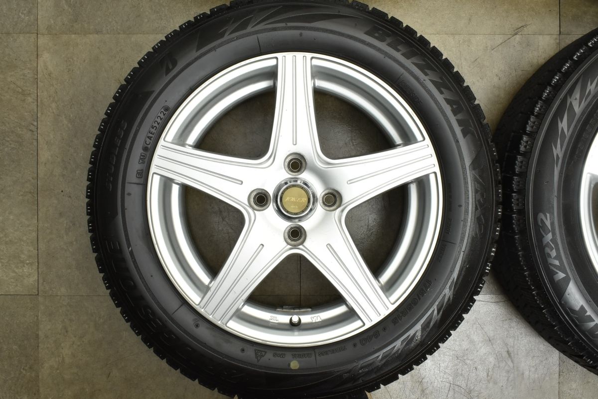 ヴィッツ フィットなどに 】JOKER 15in 6J +45 PCD100 ブリヂストン