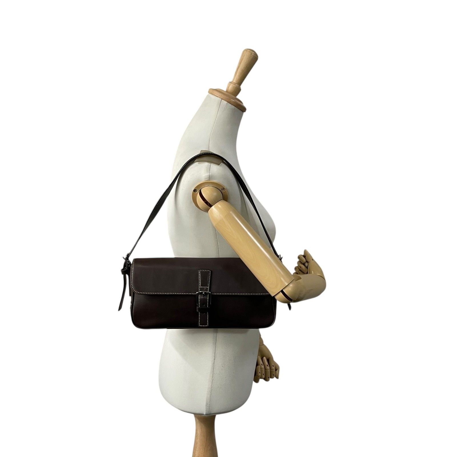 美品】COACH コーチ 7784 ショルダーバッグ レザー ブラウン 茶色