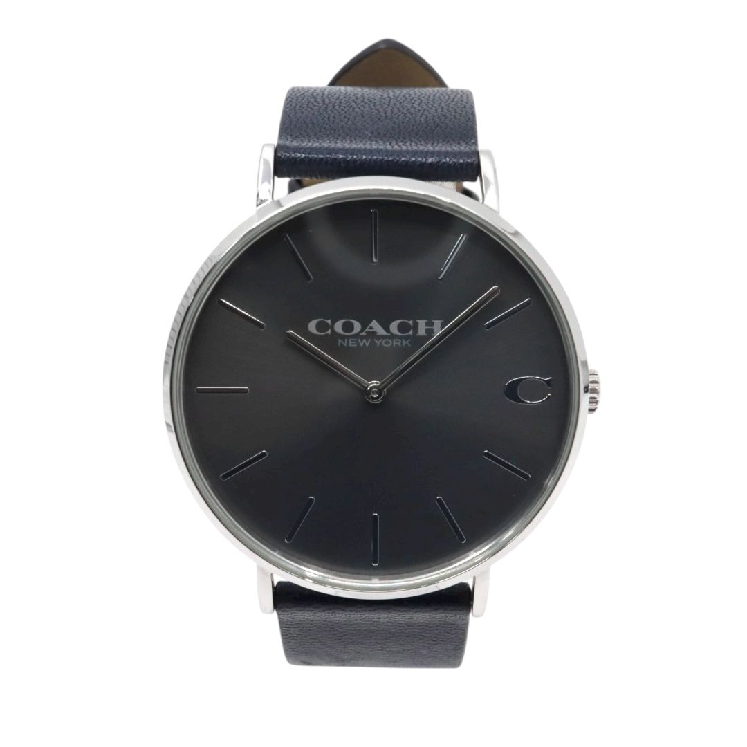 美品】コーチ COACH 腕時計 メンズ チャールズ Charles ネイビー