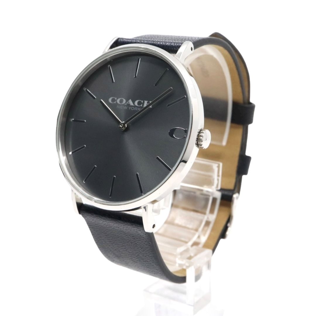 美品】コーチ COACH 腕時計 メンズ チャールズ Charles ネイビー