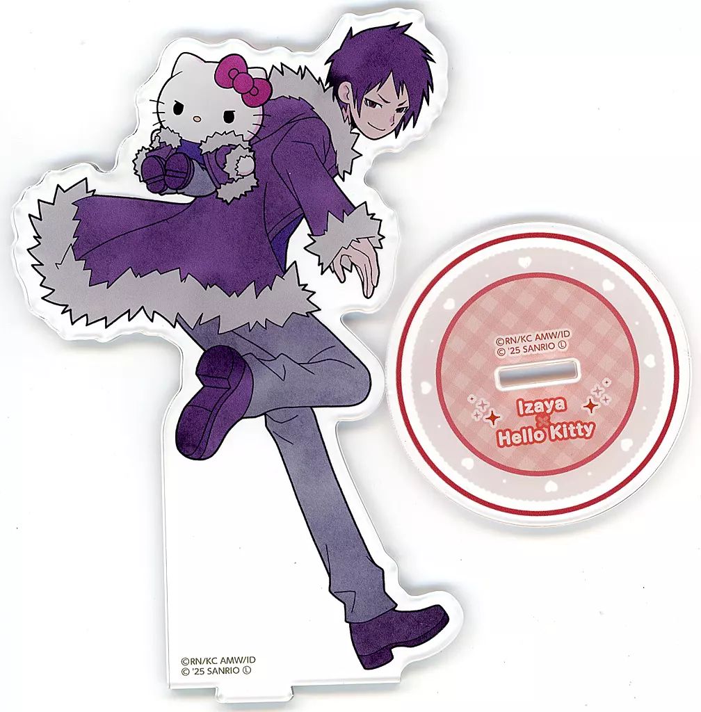 中古】アクリルスタンド・アクリルパネル 折原臨也×ハローキティ