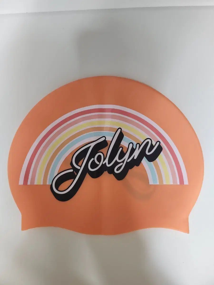 JOLYN オレンジ バイナル U 色 スイミングキャップ