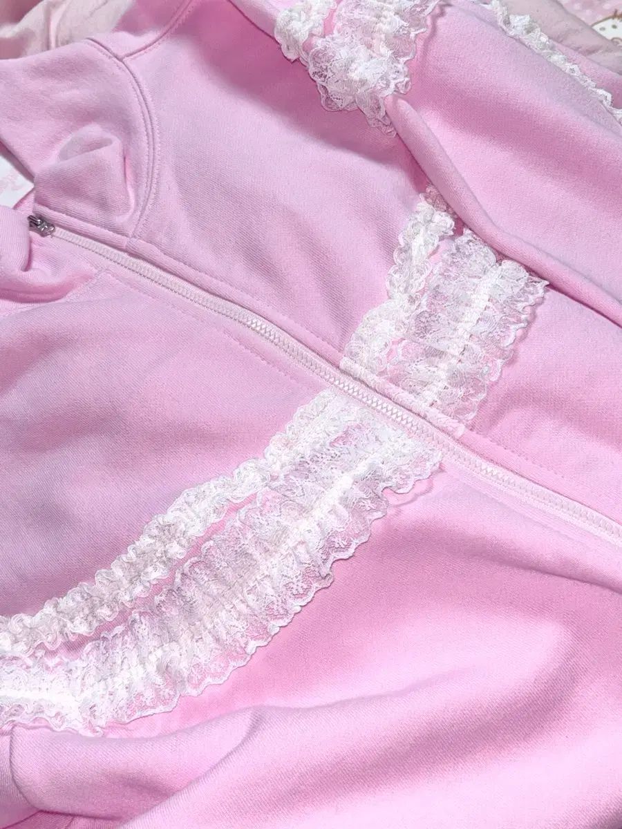 アイダ レイ レース トラックジャージ ジップアップ ピンク