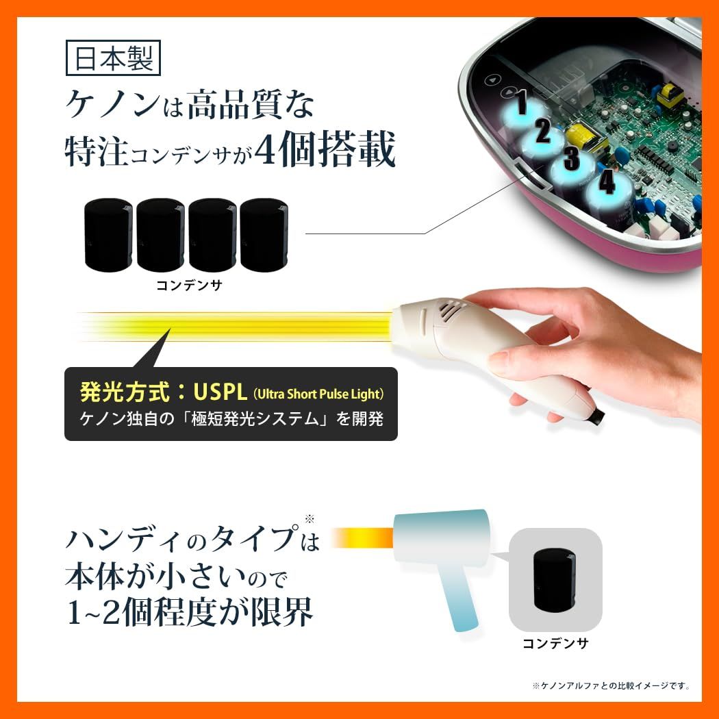 エムテック ケノン KE-NON 光美容器 日本製 髭 VIO対応 メーカー2年