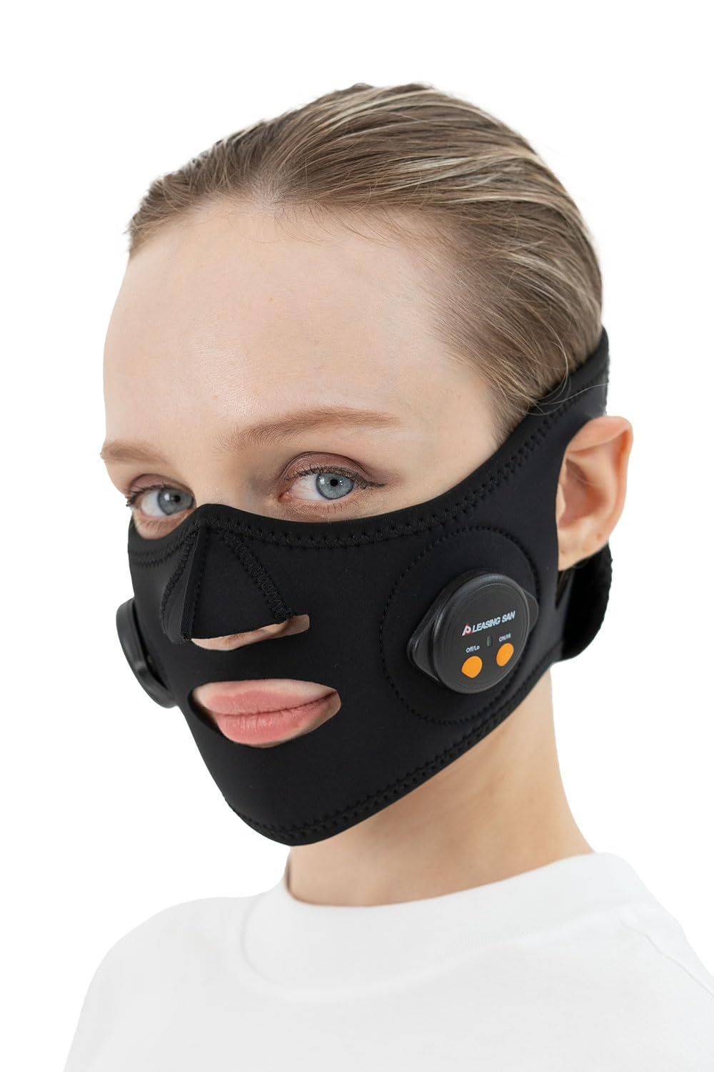 プリージングサン 美顔器 顔 目元 EMS フェイスベルト ケア 美容 グッズ 家電 男女共有