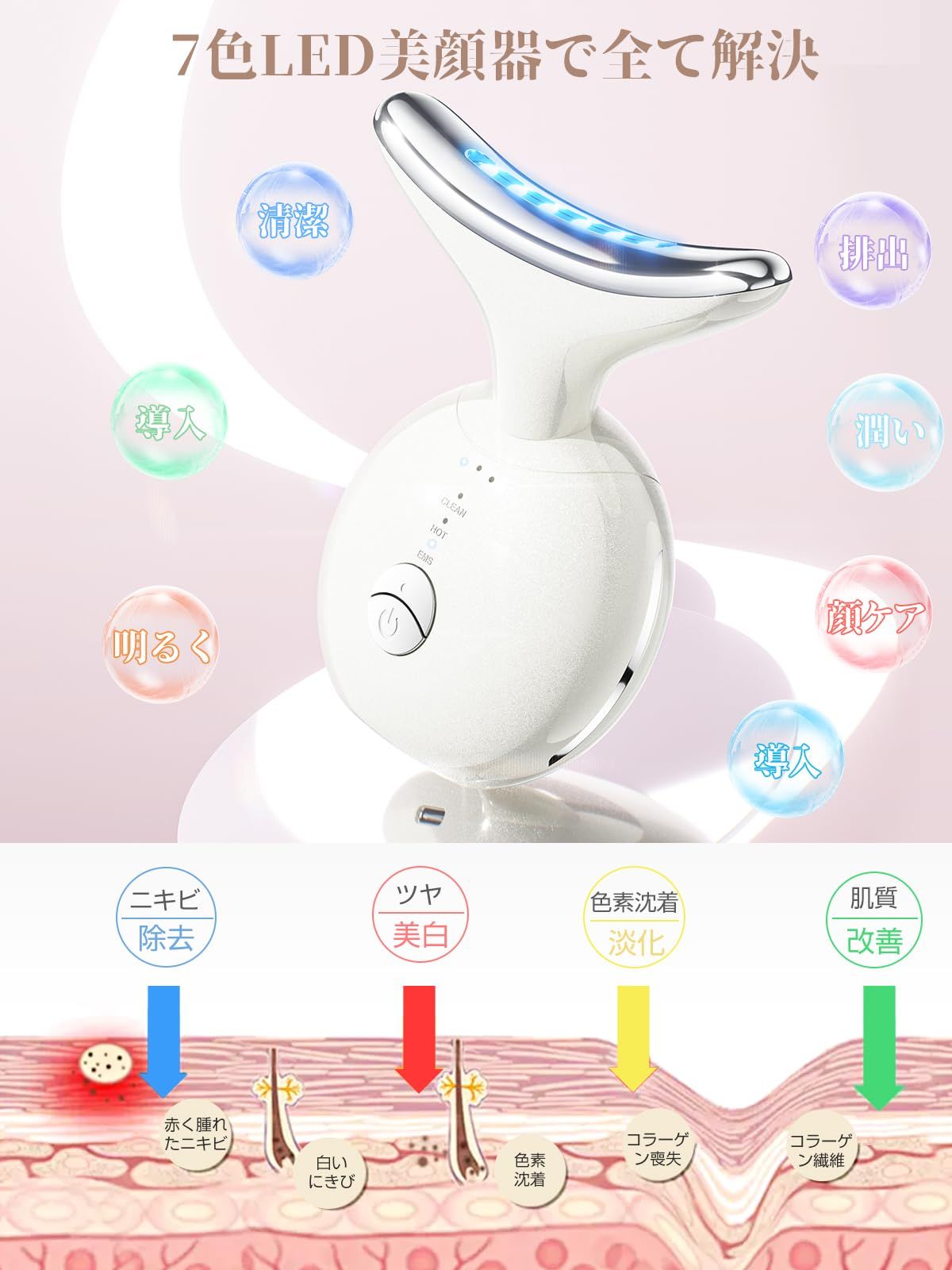 エステ使用高周波LED美顔器 エステ使用高周波LED美顔器 【公式通販】