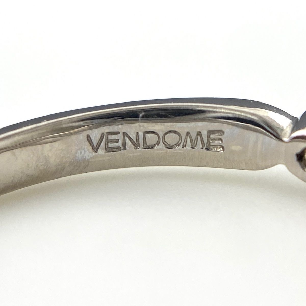ヴァンドーム青山 VENDOME AOYAMA メレダイヤ デザインリング プラチナ 指輪 ピンキー リング 2号 Pt 900 ダイヤモンド レディース Tシャツ リング 指輪 