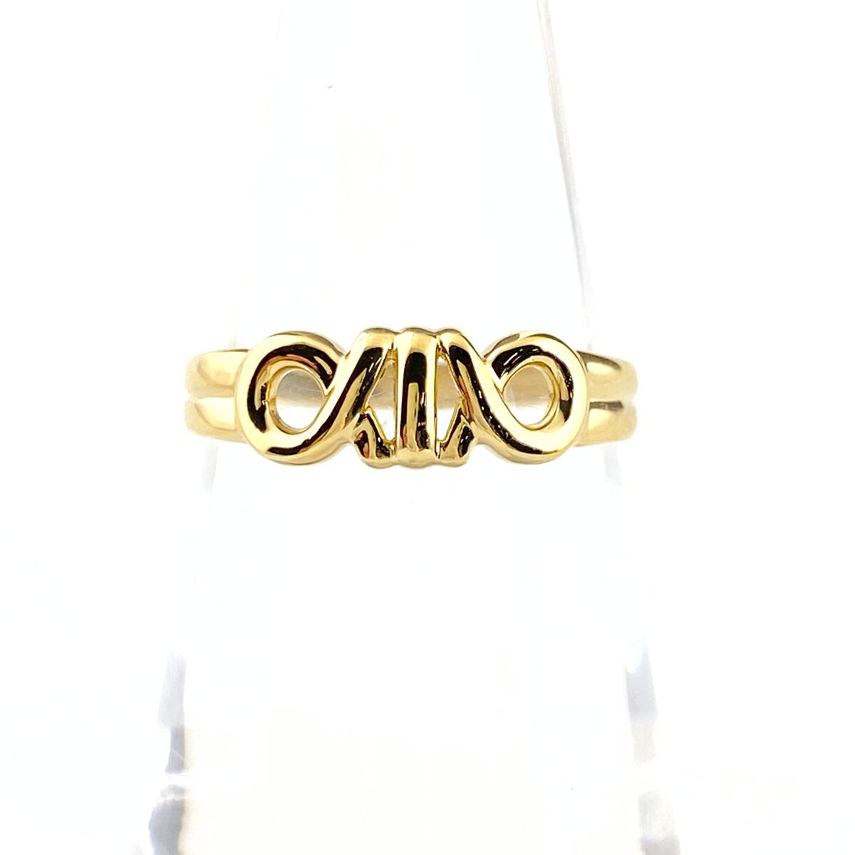 ディオール Dior デザインリング YG イエローゴールド 指輪 リング 11.5号 750 レディース