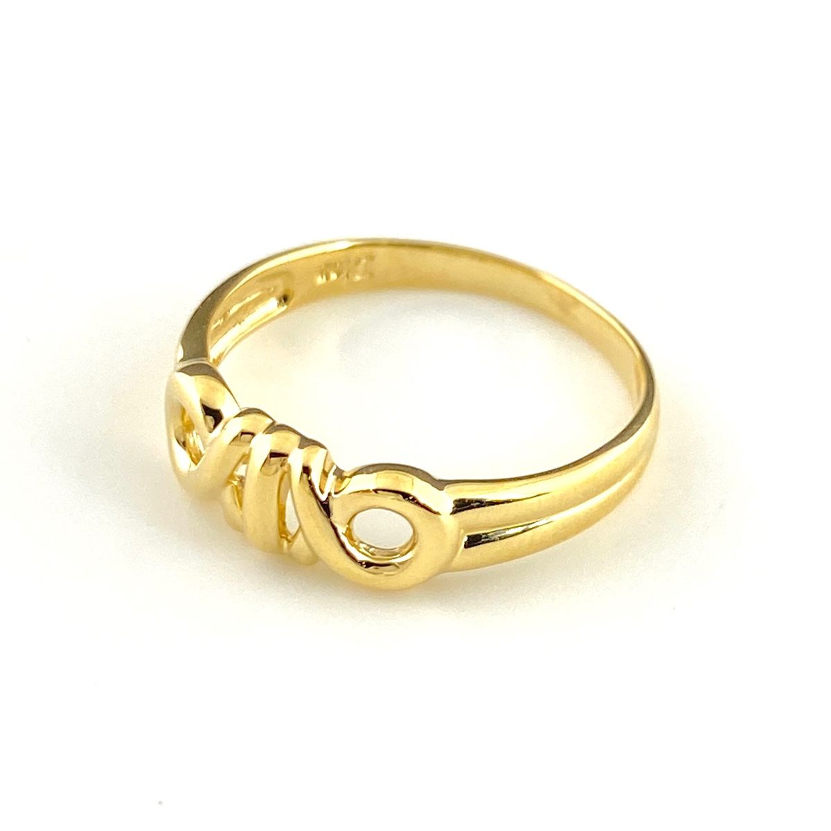 ディオール Dior デザインリング YG イエローゴールド 指輪 リング 11.5号 750 レディース