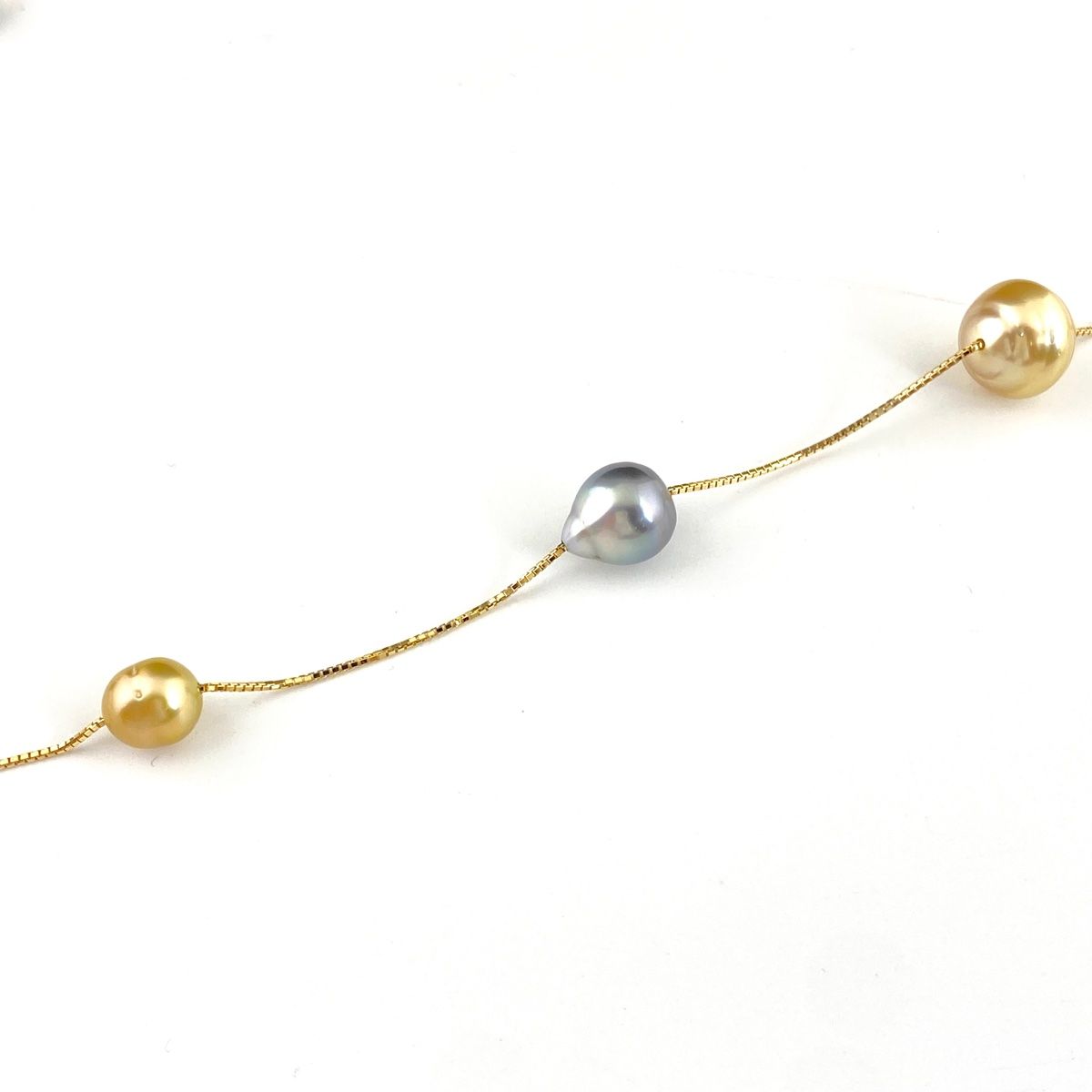 タサキ TASAKI パール デザインネックレス YG イエローゴールド ペンダント 真珠 ネックレス 750 レディース