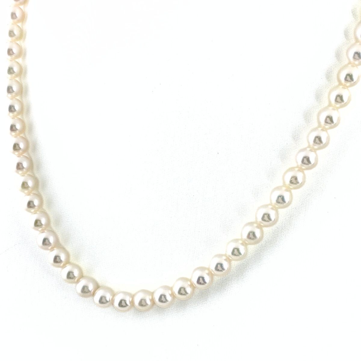 ミキモト MIKIMOTO パール デザインネックレス シルバー 真珠 silver ネックレス SV レディース