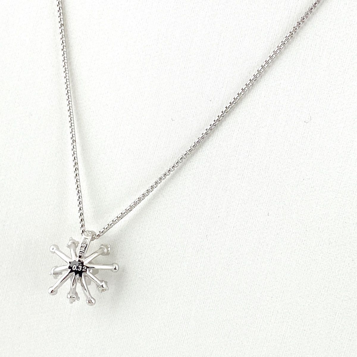 タサキ TASAKI メレダイヤ デザインネックレス WG ホワイトゴールド ペンダント ネックレス K 18 ダイヤモンド レディース