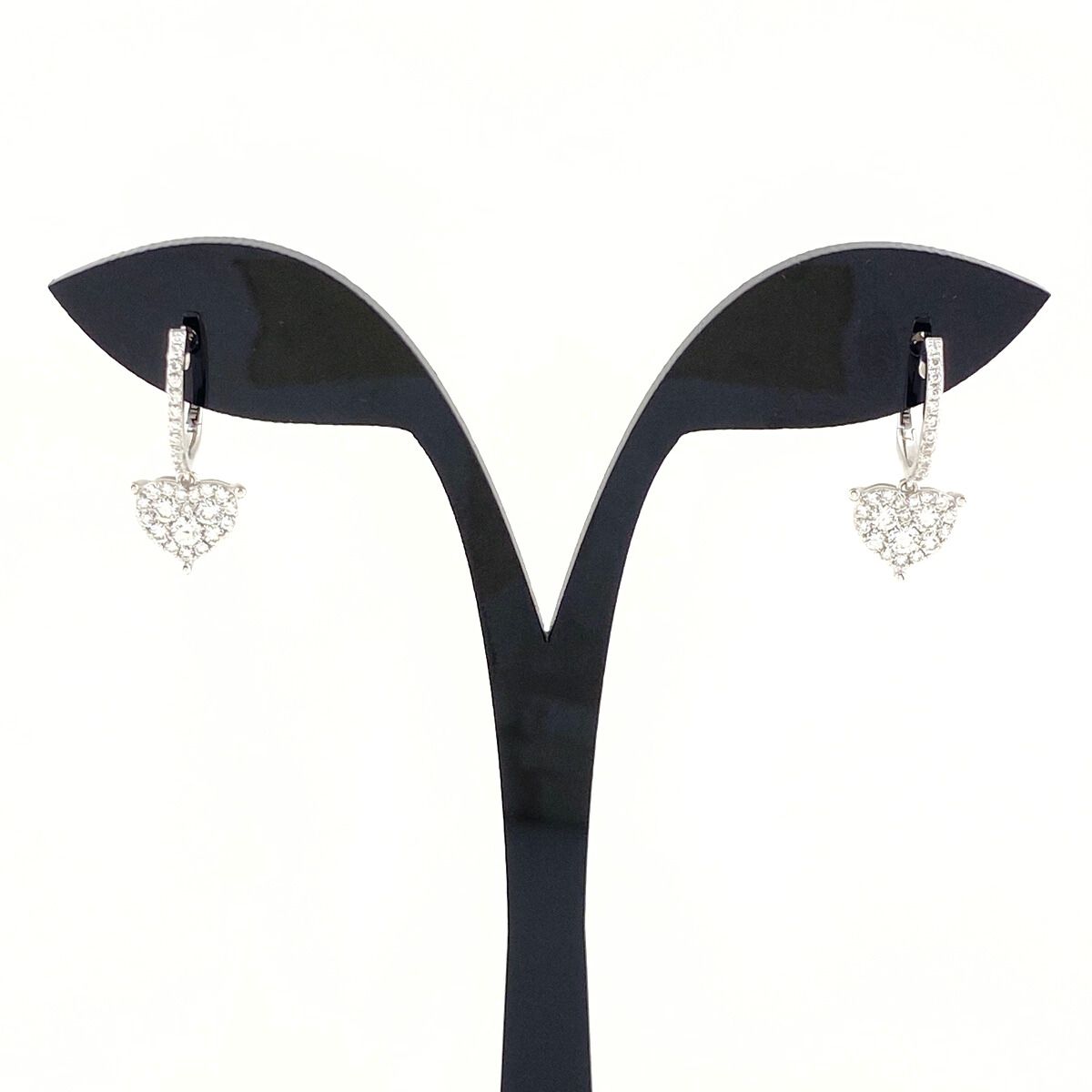 WGハートダイヤモンドピアス／ポンテヴェキオ ポンテヴェキオ Ponte Vecchio ハートモチーフ デザインピアス WG