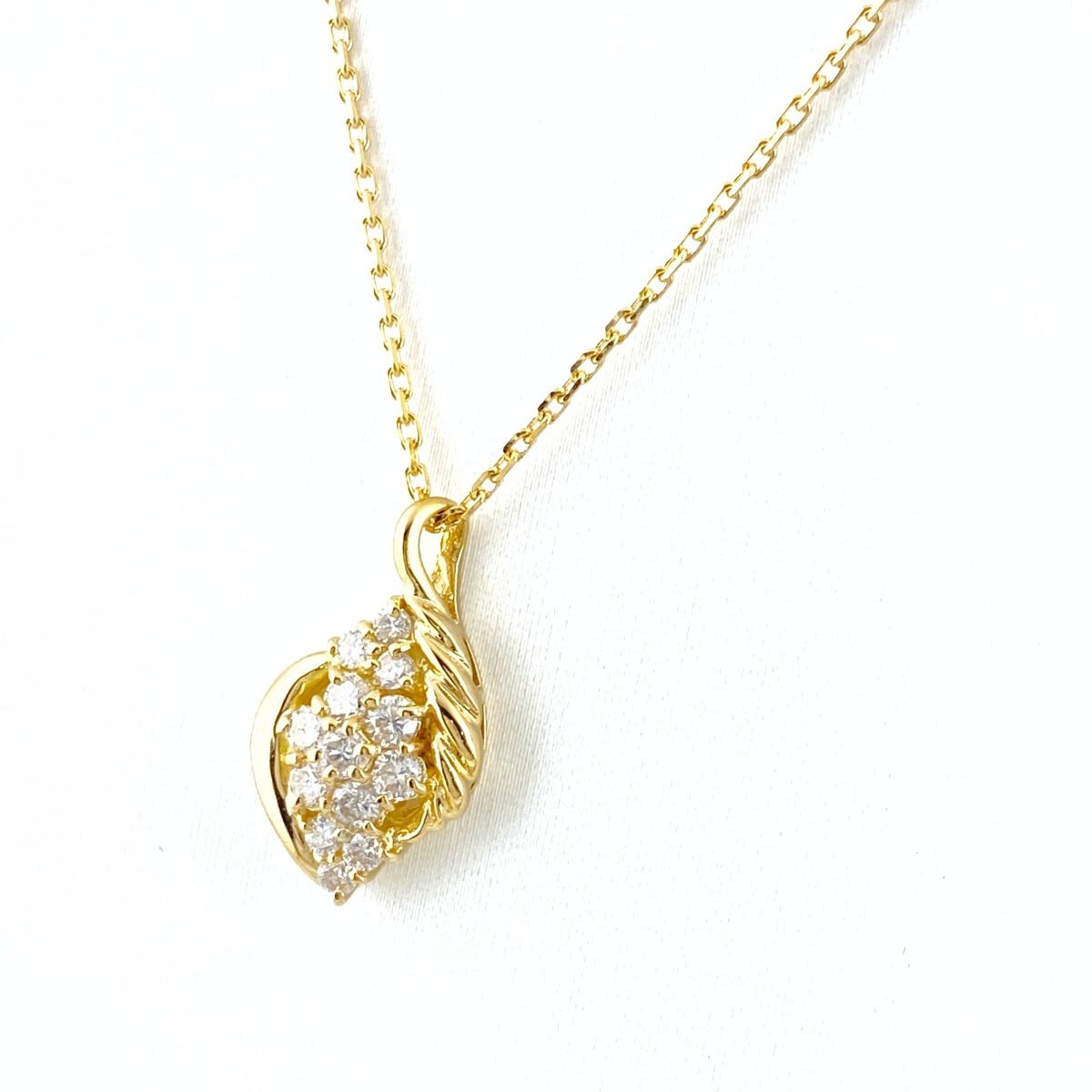 VERITE ベリテ メレダイヤ デザインネックレス YG イエローゴールド