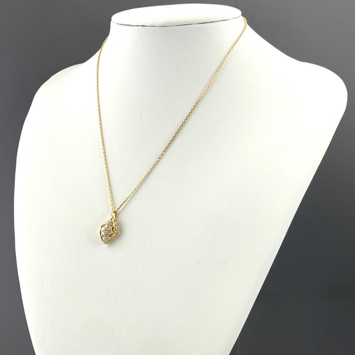 VERITE ベリテ メレダイヤ デザインネックレス YG イエローゴールド