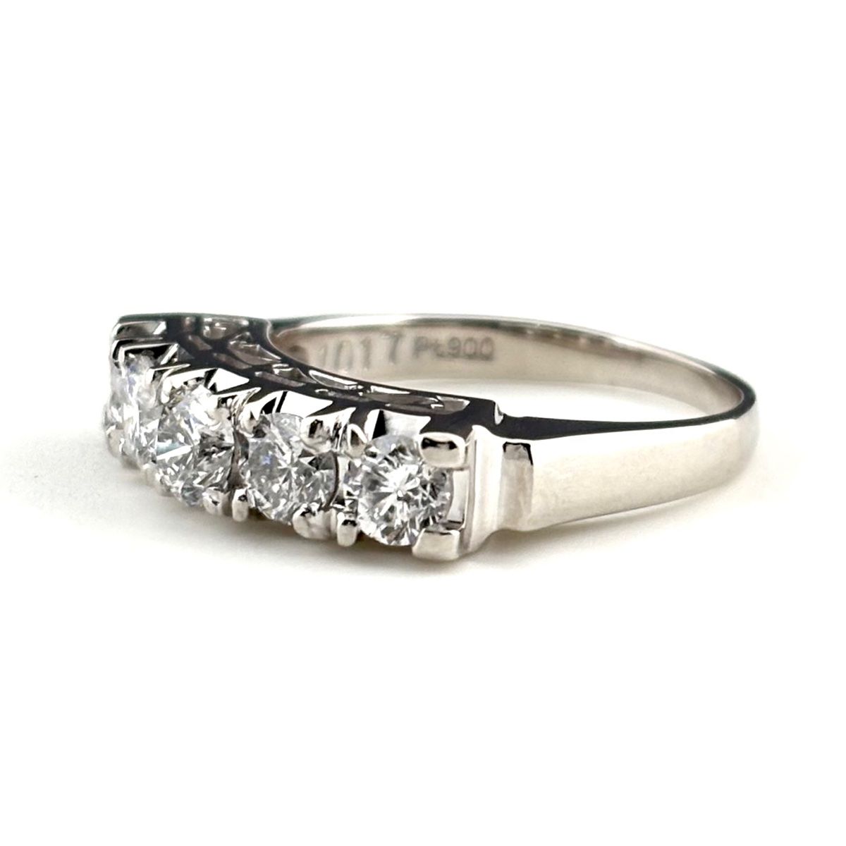 メレダイヤ デザインリング プラチナ 指輪 リング 10号 Pt900