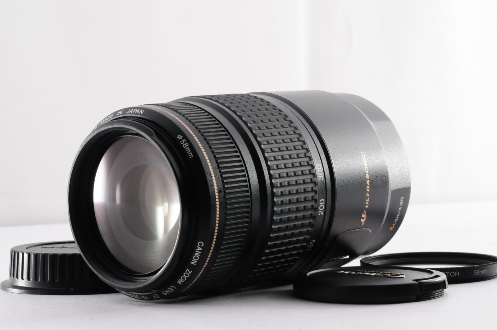 キャノン Canon EF 75 300 mm f 4 5 6 IS USM 1 AF オートフォーカス カメラレンズ