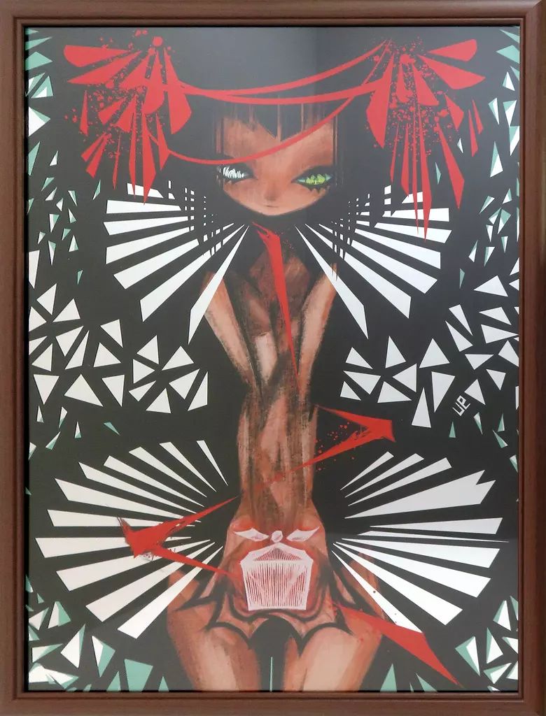 原画イラストボード 付 ウエダハジメ 複製原画 箱 絵師100人展12