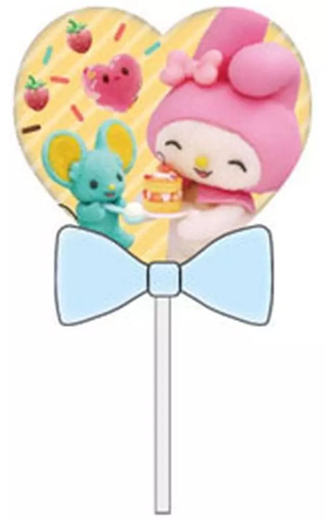 中古】キーホルダー マイメロディ＆フラットくん 「Netflixシリーズ My