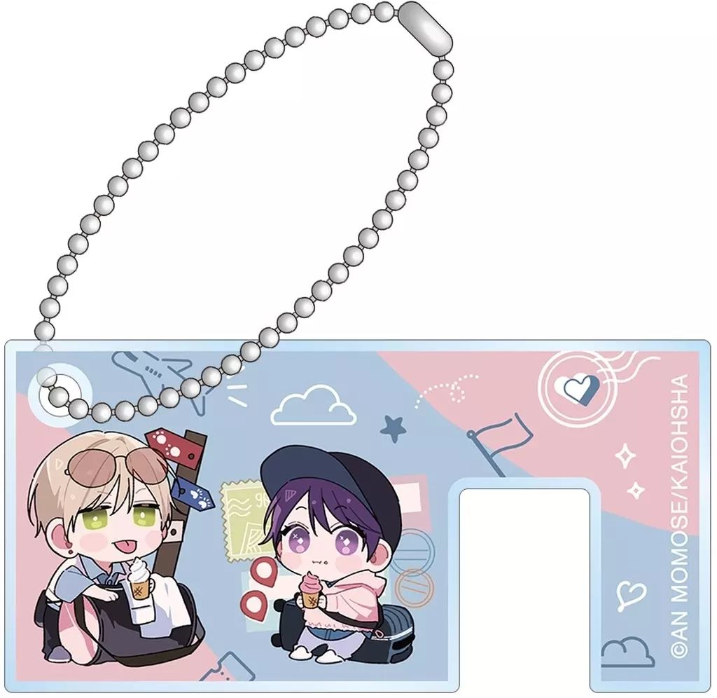 中古】キーホルダー 常盤蒼司＆楪郁巳 百瀬あん先生 描き下ろし ちび