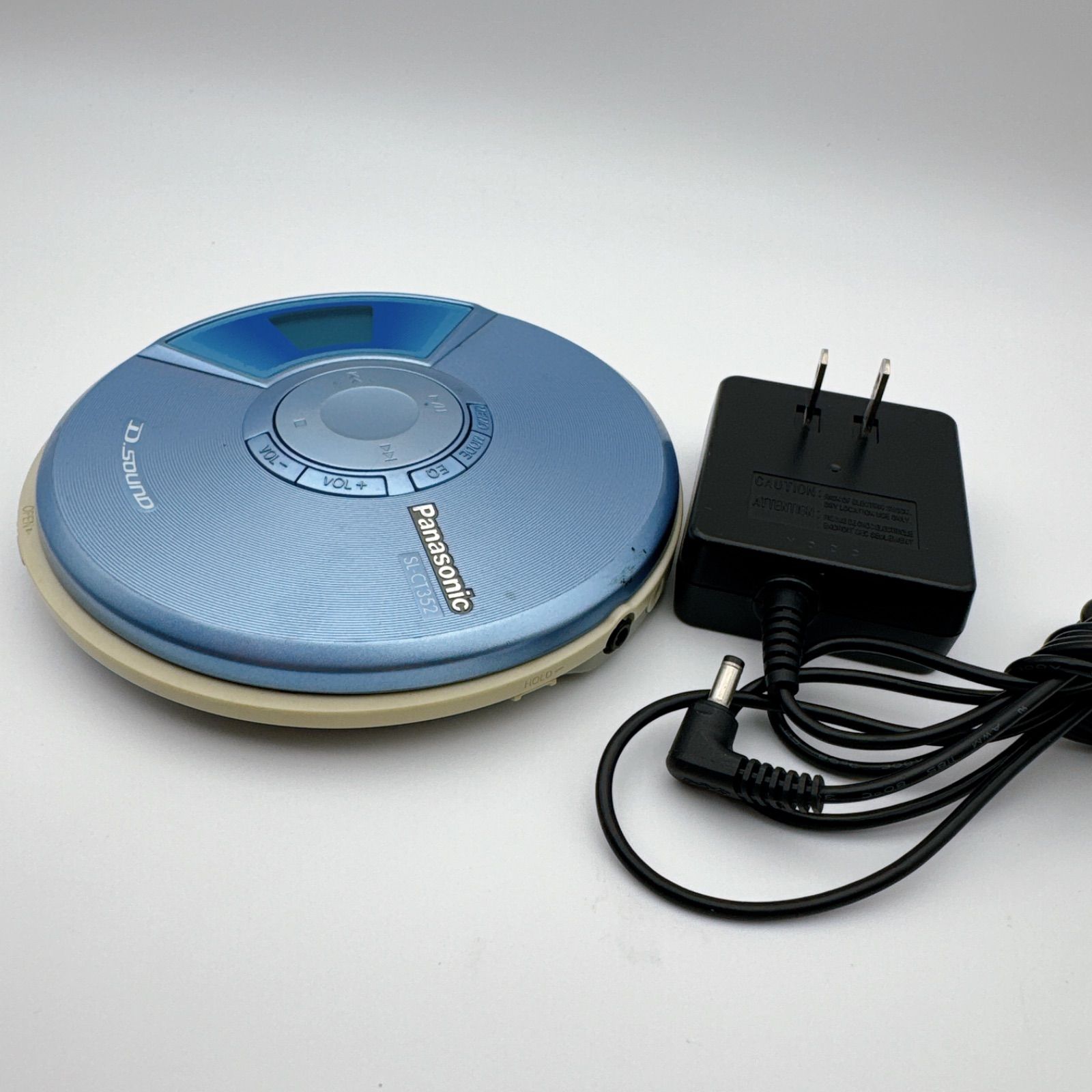 Panasonic ポータブルCDプレーヤー SL-CT352 ブルー 動作確認済み AC