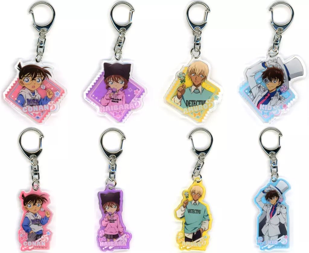 キーホルダー 全8種セット 名探偵コナン アクリルキーホルダー ロリポップ