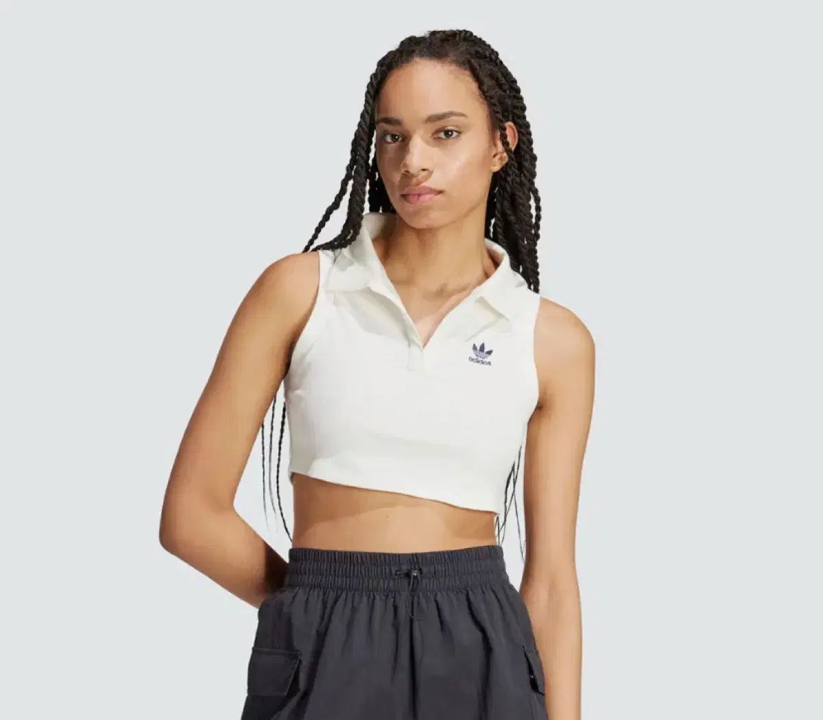 商品 adidas リップ トップス 白 ノースリーブ タンクトップ ヴィンテージ