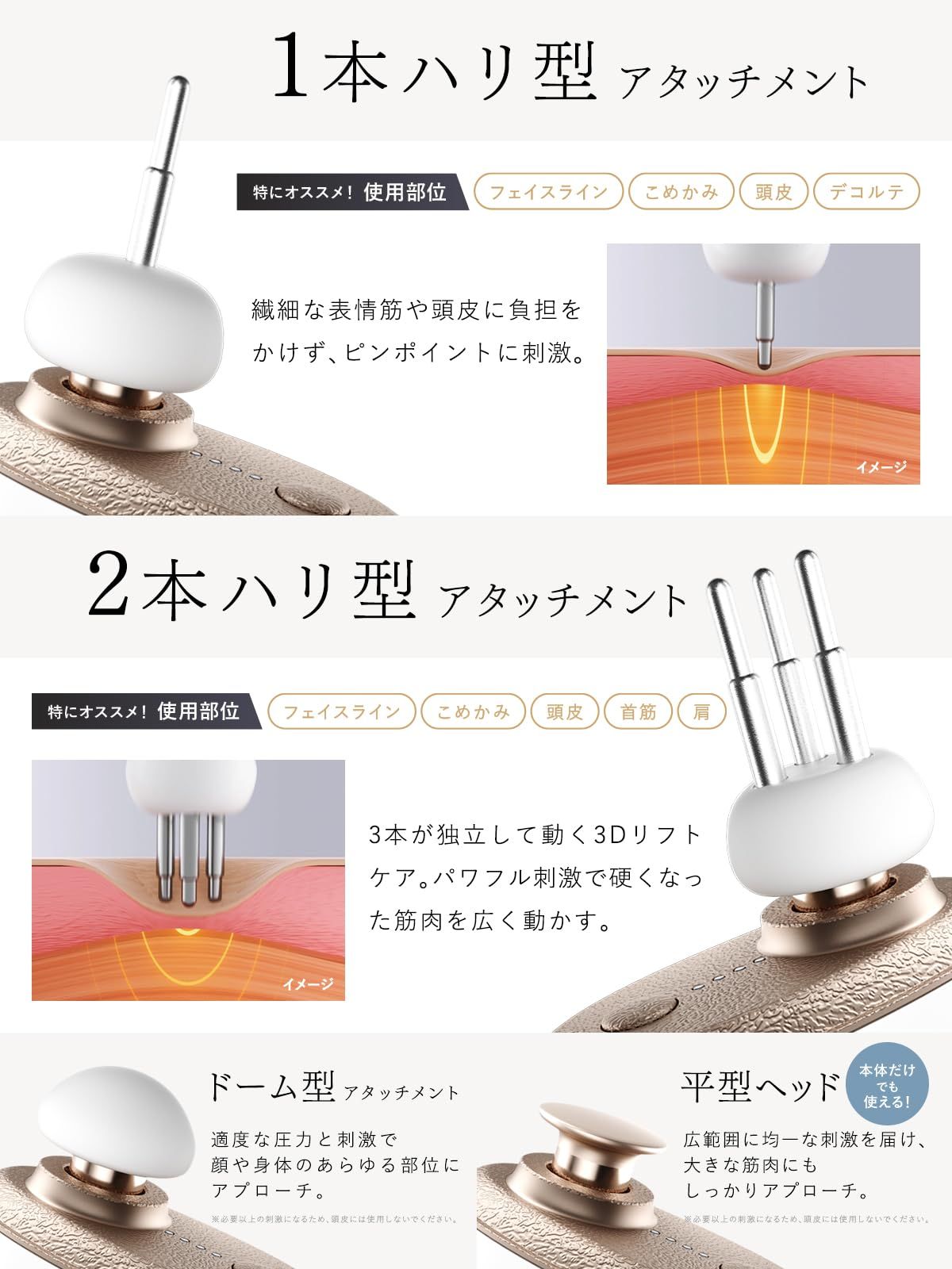 新発売 フェイスポイントガンNIPLUX BEGUN 美顔器 筋膜リリースガン