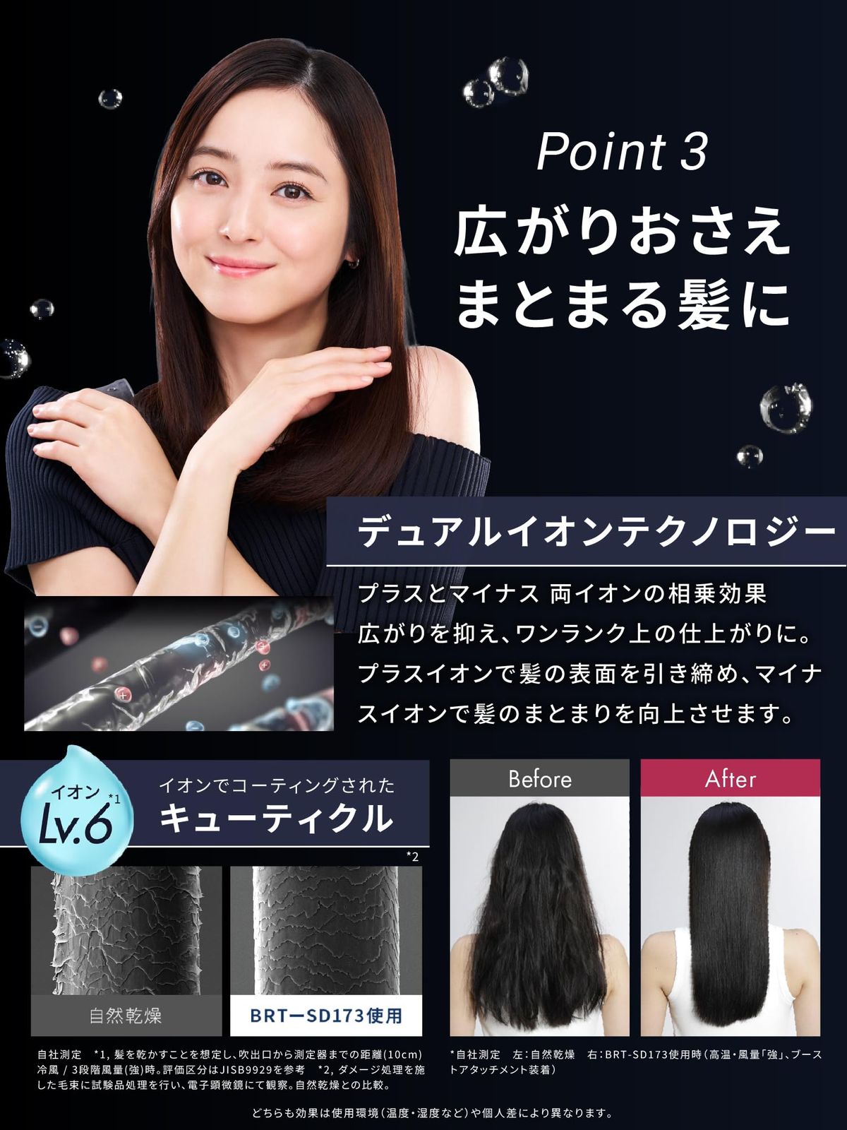 佐々木希 アンバサダーBrighte ブライト SHOWER DRYER + MIST SERUM(2