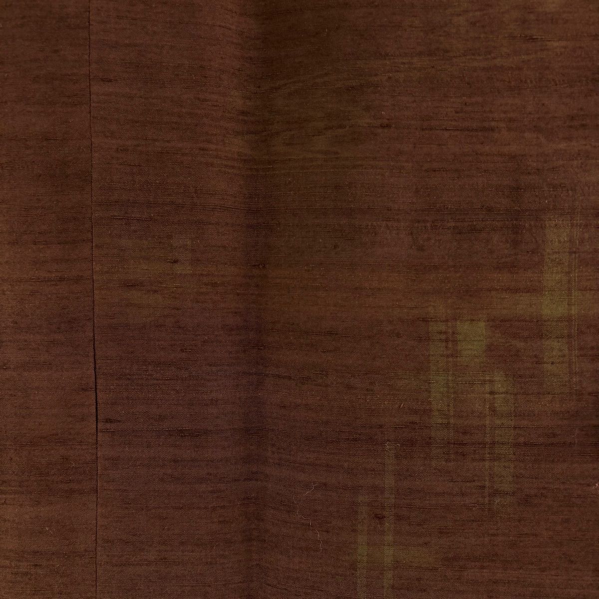 道中着 身丈110 5 cm 裄丈70 L 和装コート 着物衿 紬地 流水 幾何学 焦茶色 正絹