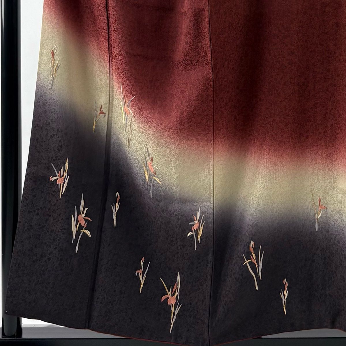 美品】 付下げ 身丈155.5cm 裄丈62cm S 袷 丹下雄介 やまと 落款 草花