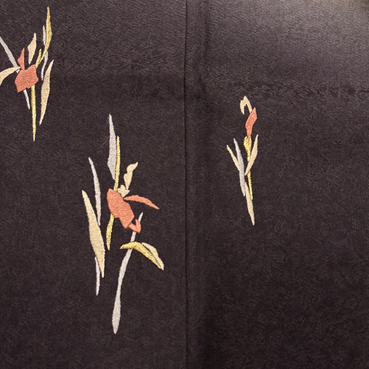 美品】 付下げ 身丈155.5cm 裄丈62cm S 袷 丹下雄介 やまと 落款 草花