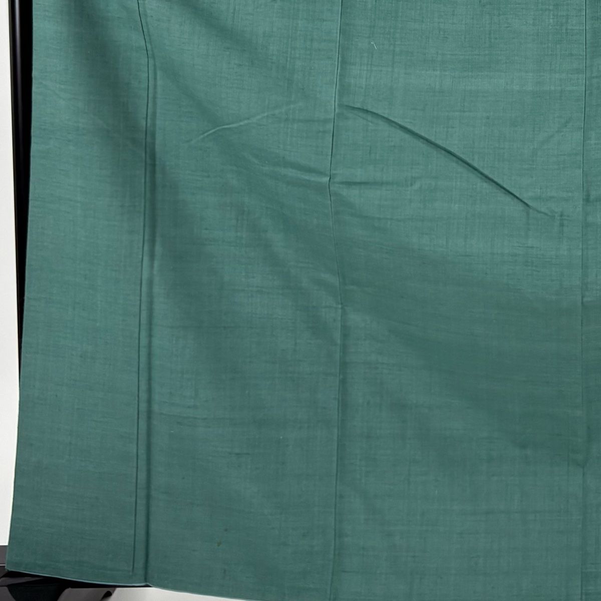 結城紬 身丈166 5 cm 裄丈67 L 袷 草木染 はたおり娘 やまと 証紙 緑 正絹