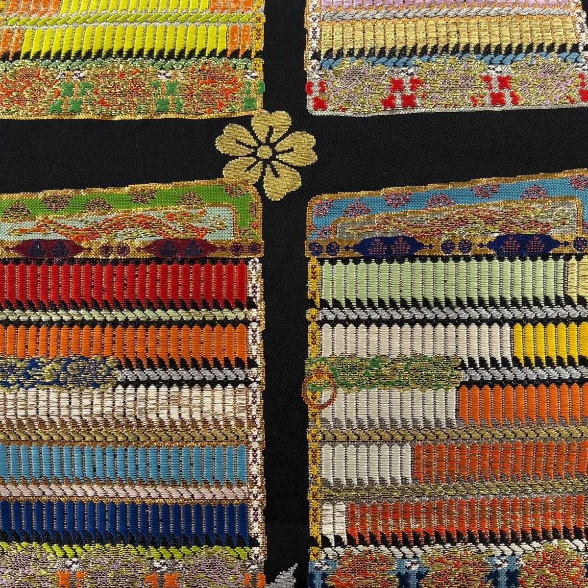 O0574 美品 逸品 希少 龍村平蔵 謹製 正絹 本袋帯 O0574 美品 逸品 希少 龍村平蔵 謹製 正絹 本袋帯