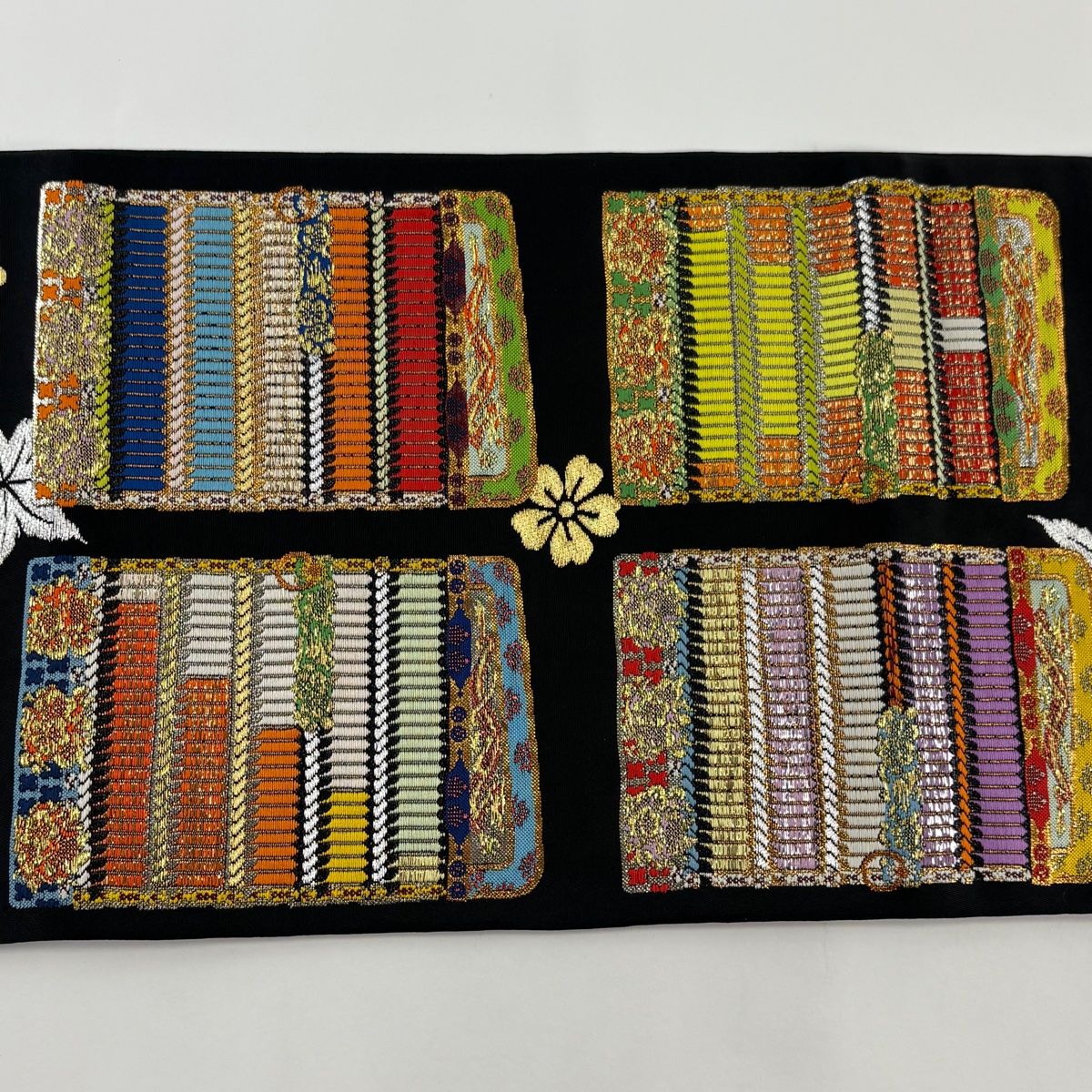 O0574 美品 逸品 希少 龍村平蔵 謹製 正絹 本袋帯 O0574 美品 逸品 希少 龍村平蔵 謹製 正絹 本袋帯