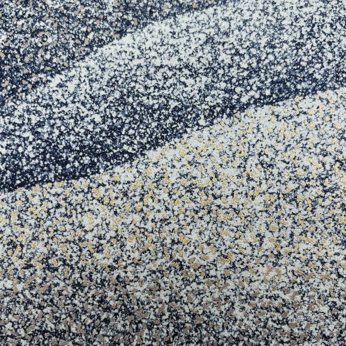 美品】 袋帯 逸品 和田光正 落款 山並み 金銀彩 青灰色 お太鼓柄 正絹