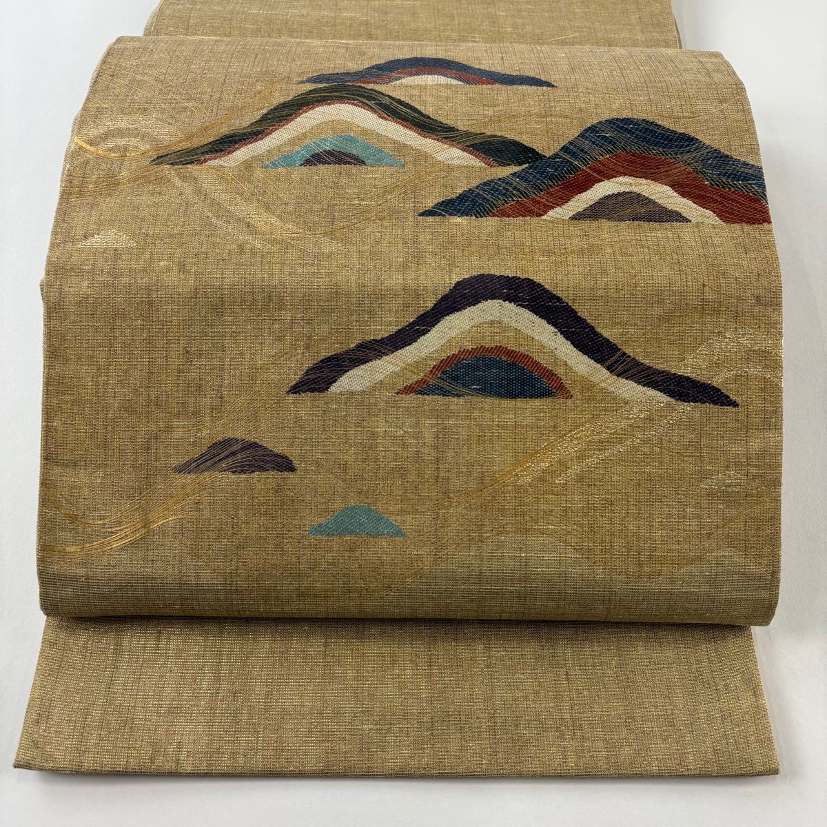 袋帯 秀品 山並み 金糸 箔 金色 お太鼓柄 正絹 【中古】 - メルカリ